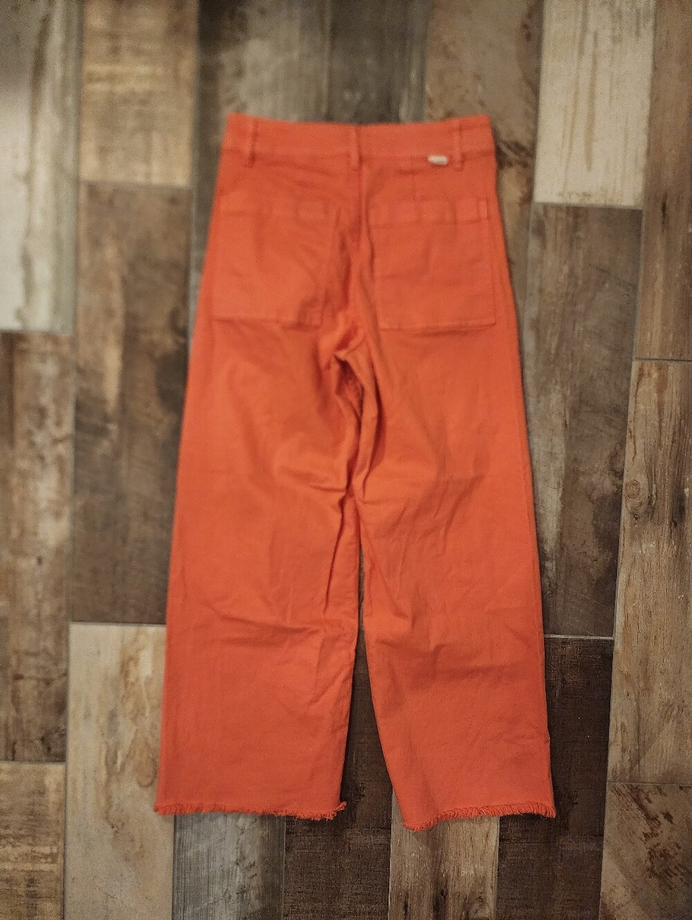 Billabong Orange Wide-Leg Chinos Size 28 - Picture 5 of 7